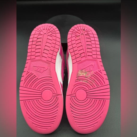 Nike Pink and White Dunk Low Sneakers - Picture 9 of 9